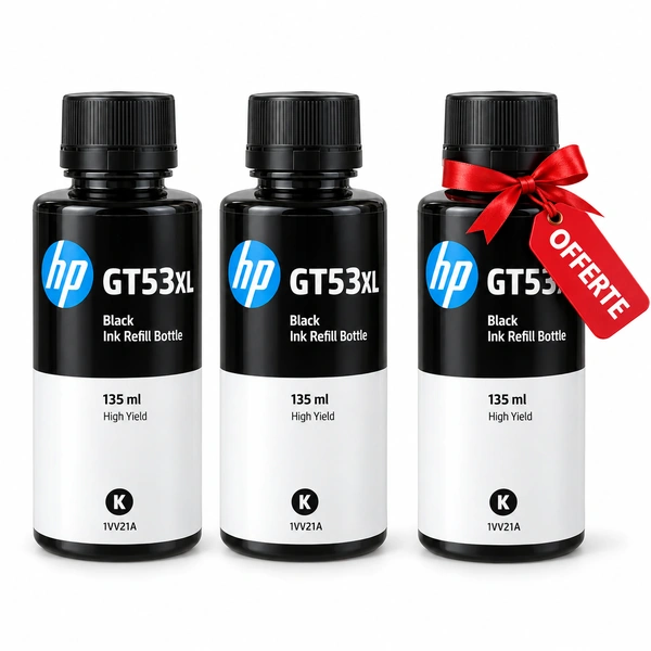 Bouteille D'encre Original HP GT53XL – 2 bouteilles achetées + 1 offerte