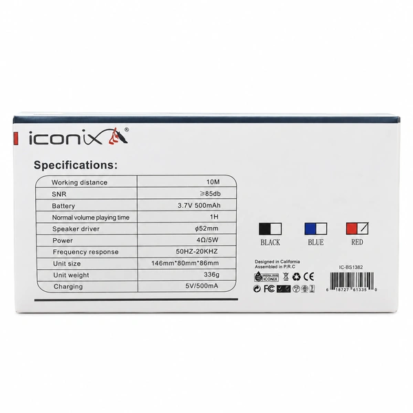 HAUT-PARLEUR ICONIX SANS FIL IC-BS1362, photo 2 sur 2