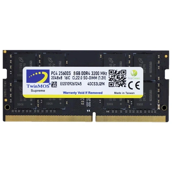 Barrette Mémoire Twinmos 8Go DDR4 3200 MHz SO-DIMM
